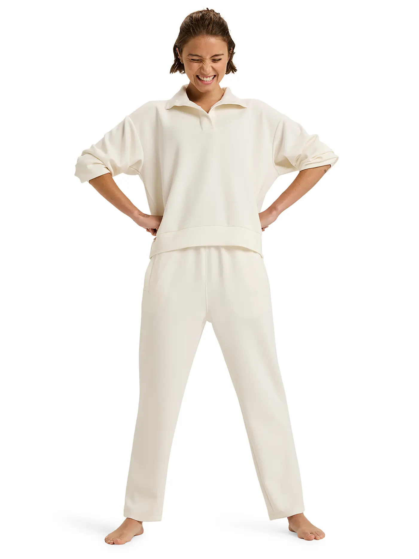 ROXY | Damen Jogginghose Rise & Vibe | weiss